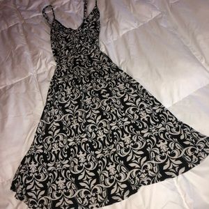 Candie's Dresses - Black and white spaghetti strap flower print dress Candie's Dresses - Black and white spaghetti strap flower print dress